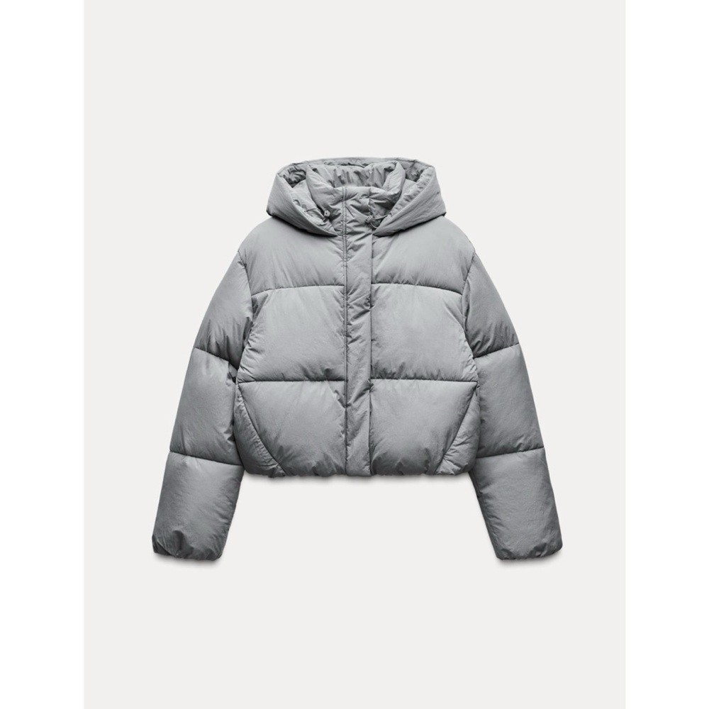 Zara Water Repellent Puffer Anorak